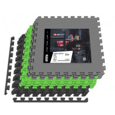 Мат-пазл Hop-Sport HS-A010PM EVA 1cm 9 частей black-gray-green